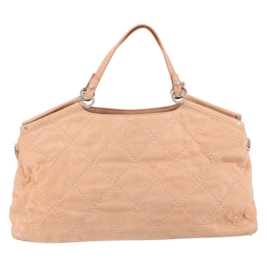 Chanel CC Sea Hit Tote Quilted Iridescent Calfskin, PINK, LEATHER, Shoulder bag