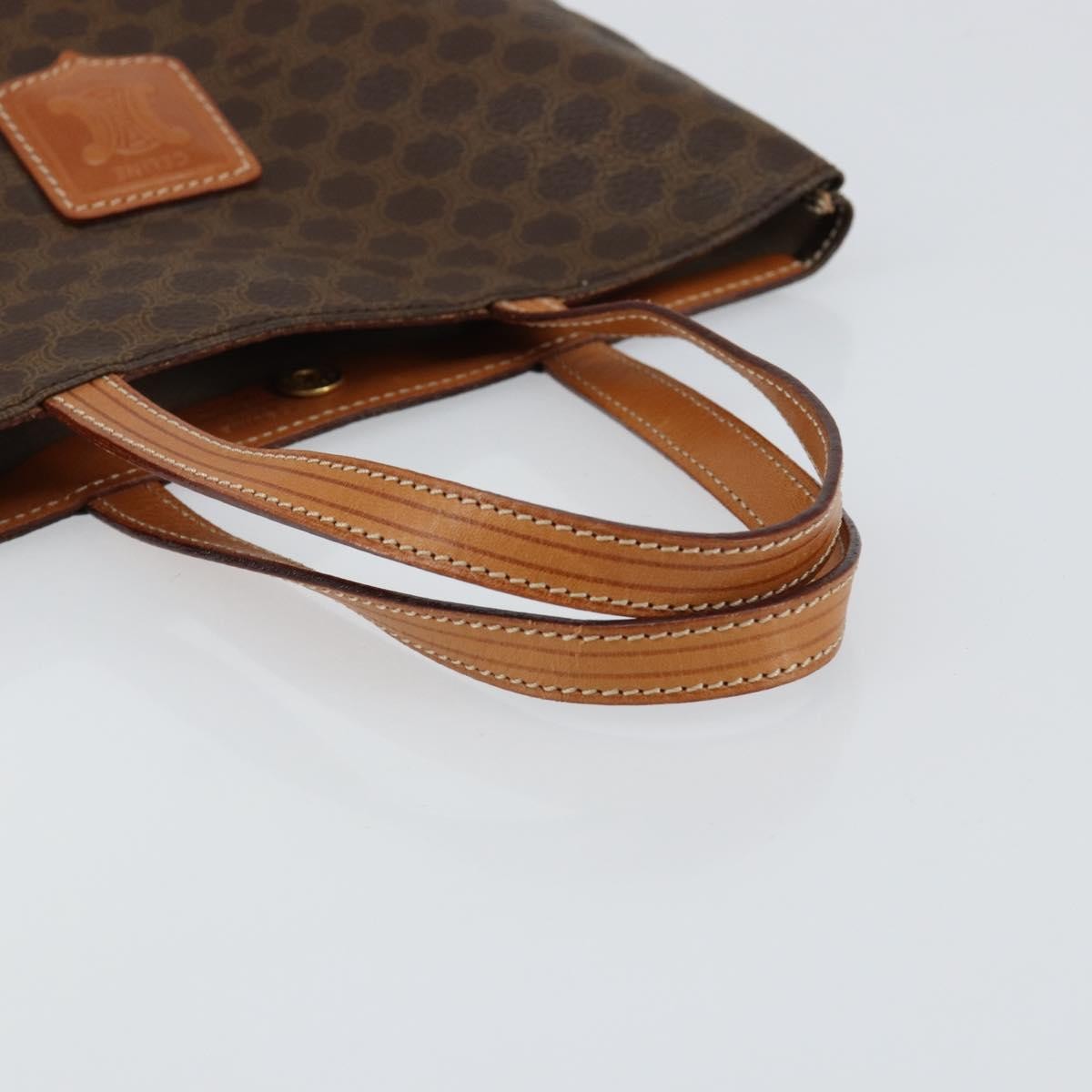 Celine Vintage Macadam Tote bag Canvas, BROWN, CANVAS, Tote bag