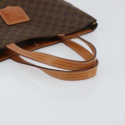 Celine Vintage Macadam Tote bag Canvas, BROWN, CANVAS, Tote bag
