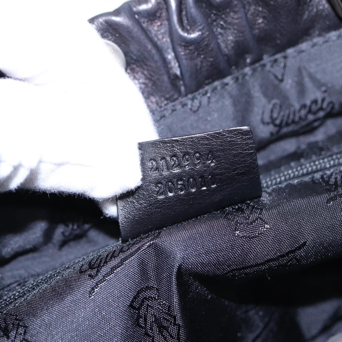 Gucci Heart Crest Handbag Leather, BLACK, LEATHER, Handbag