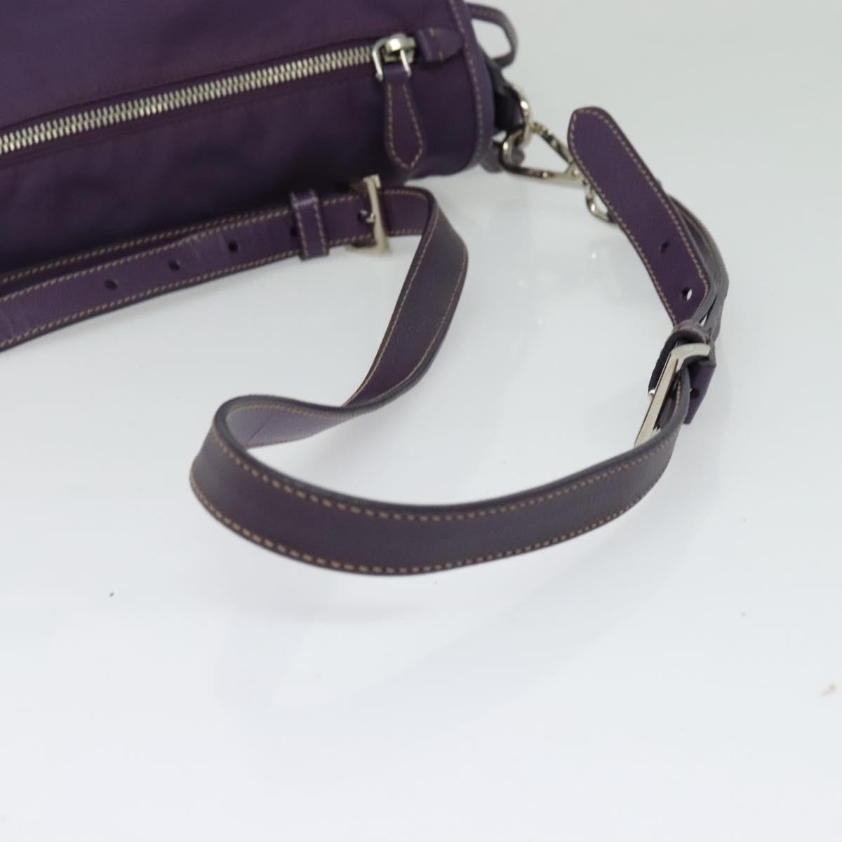 Prada Double Buckle Flap Camera Bag Tessuto, PURPLE, NYLON, Shoulder bag
