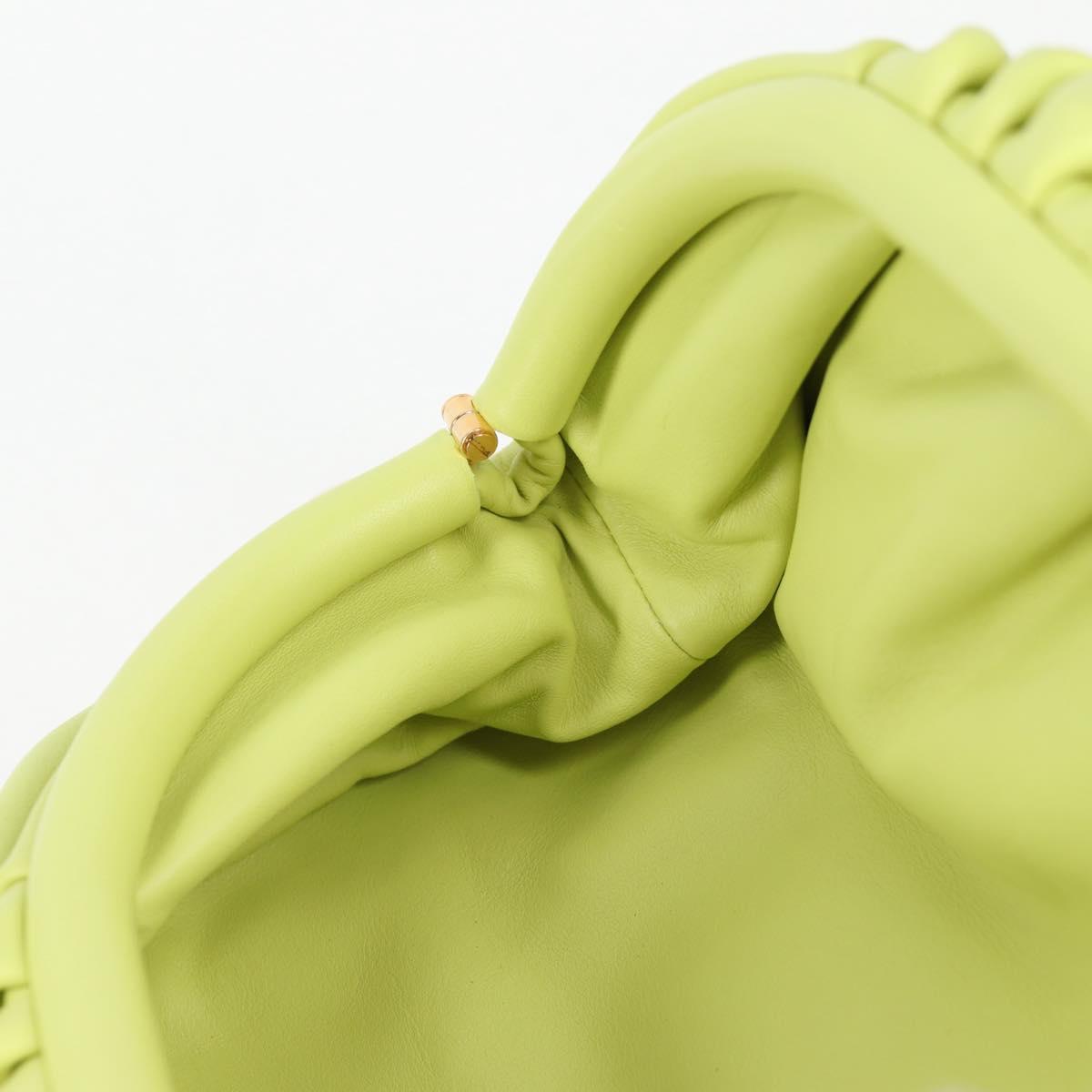 Bottega Veneta The Chain Pouch Leather, YELLOW, LEATHER, Clutche & pouche