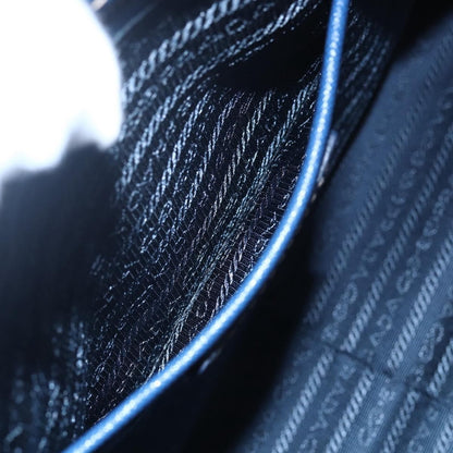 Prada Vintage Handbag Leather, BLUE, LEATHER, Handbag