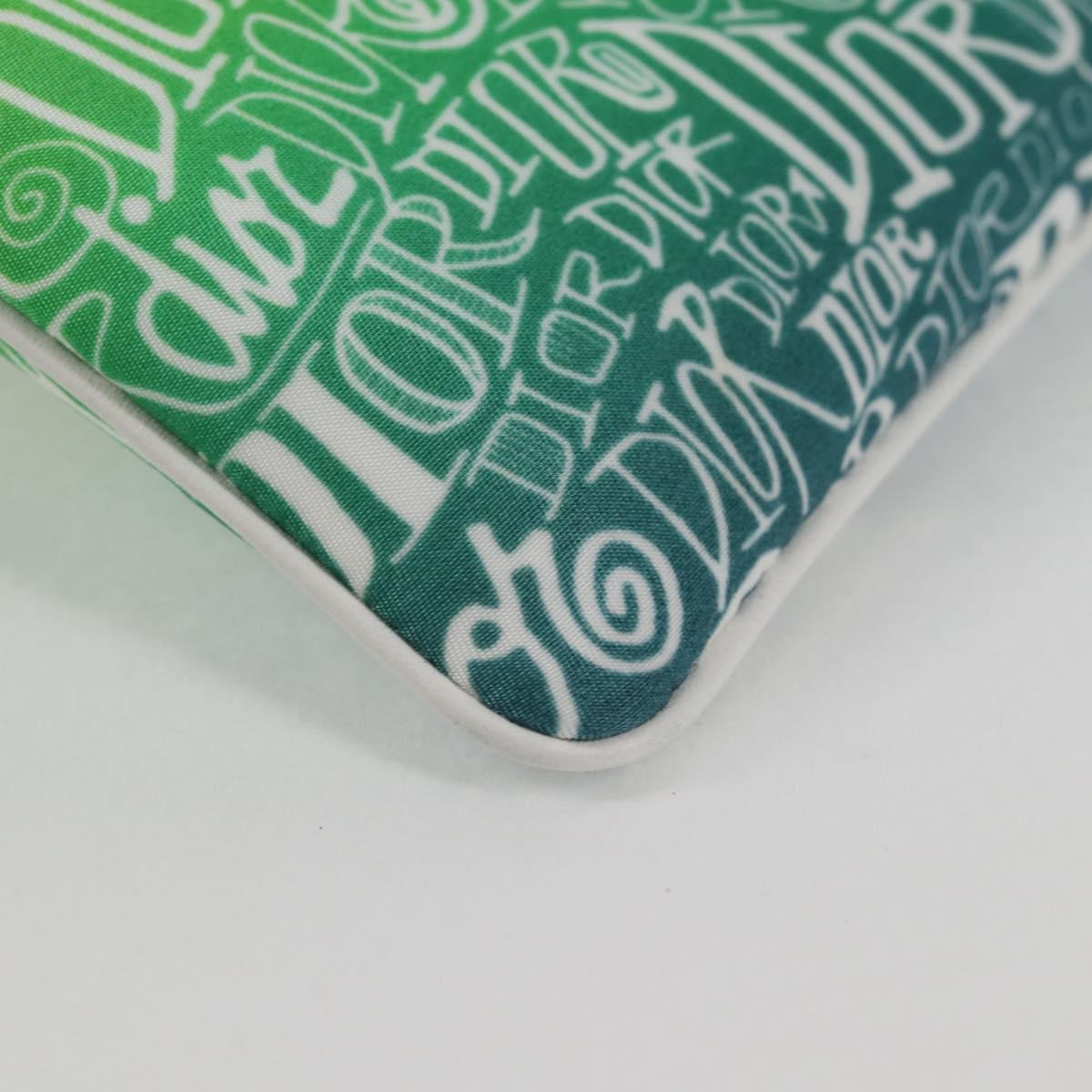 Christian Dior Pouch Stussy Nylon, YELLOW, NYLON, Clutche & pouche