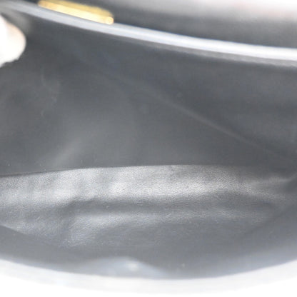 Bally Vintage Handbag Quilted Leather, BLACK, LEATHER, Handbag