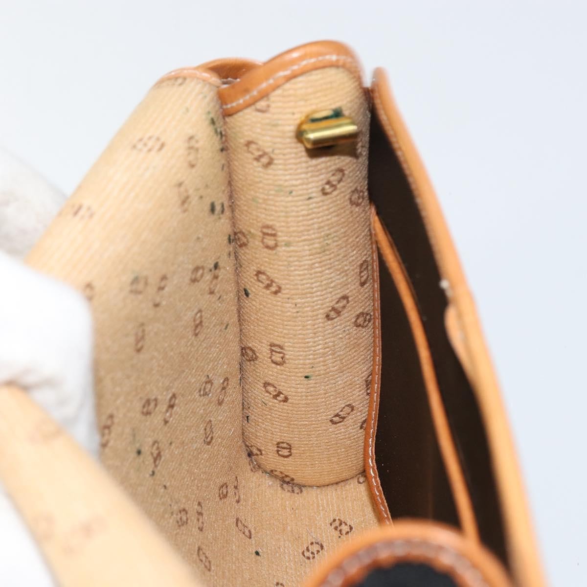 Christian Dior Vintage CD Logo Shoulder Bag Leather, BLACK, LEATHER, Shoulder bag