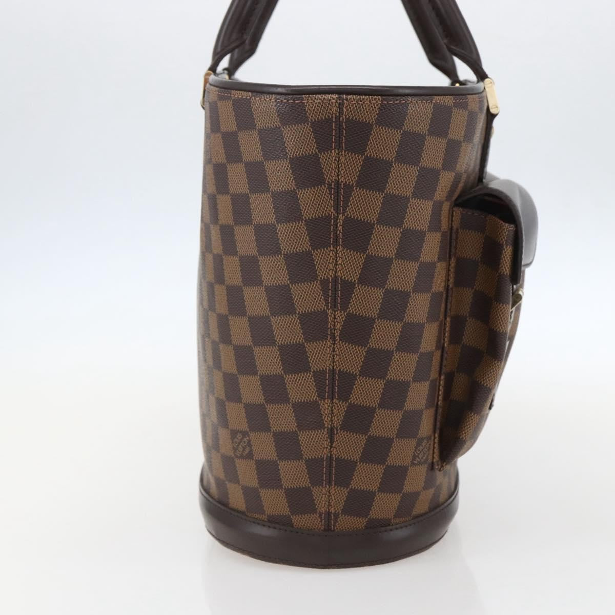 Louis Vuitton Manosque Handbag Damier, BROWN, CANVAS, Tote bag