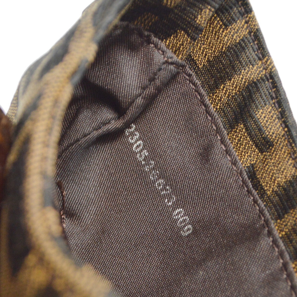 Fendi Vintage Croissant Bag Zucca Canvas, BROWN, CANVAS, Handbag