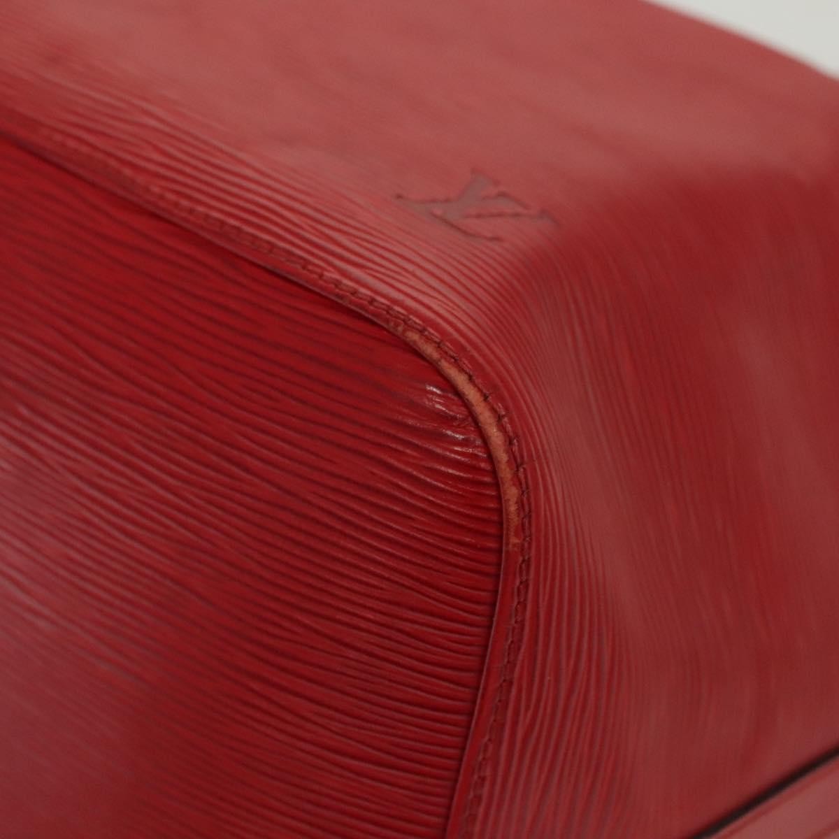 Louis Vuitton Petit Noe Handbag Epi Leather, RED, LEATHER, Shoulder bag