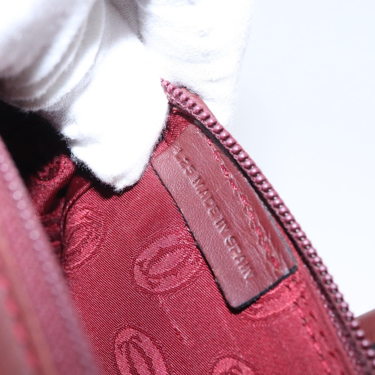 cartier Must De Cartier Leather, BURGUNDY, LEATHER, Handbag