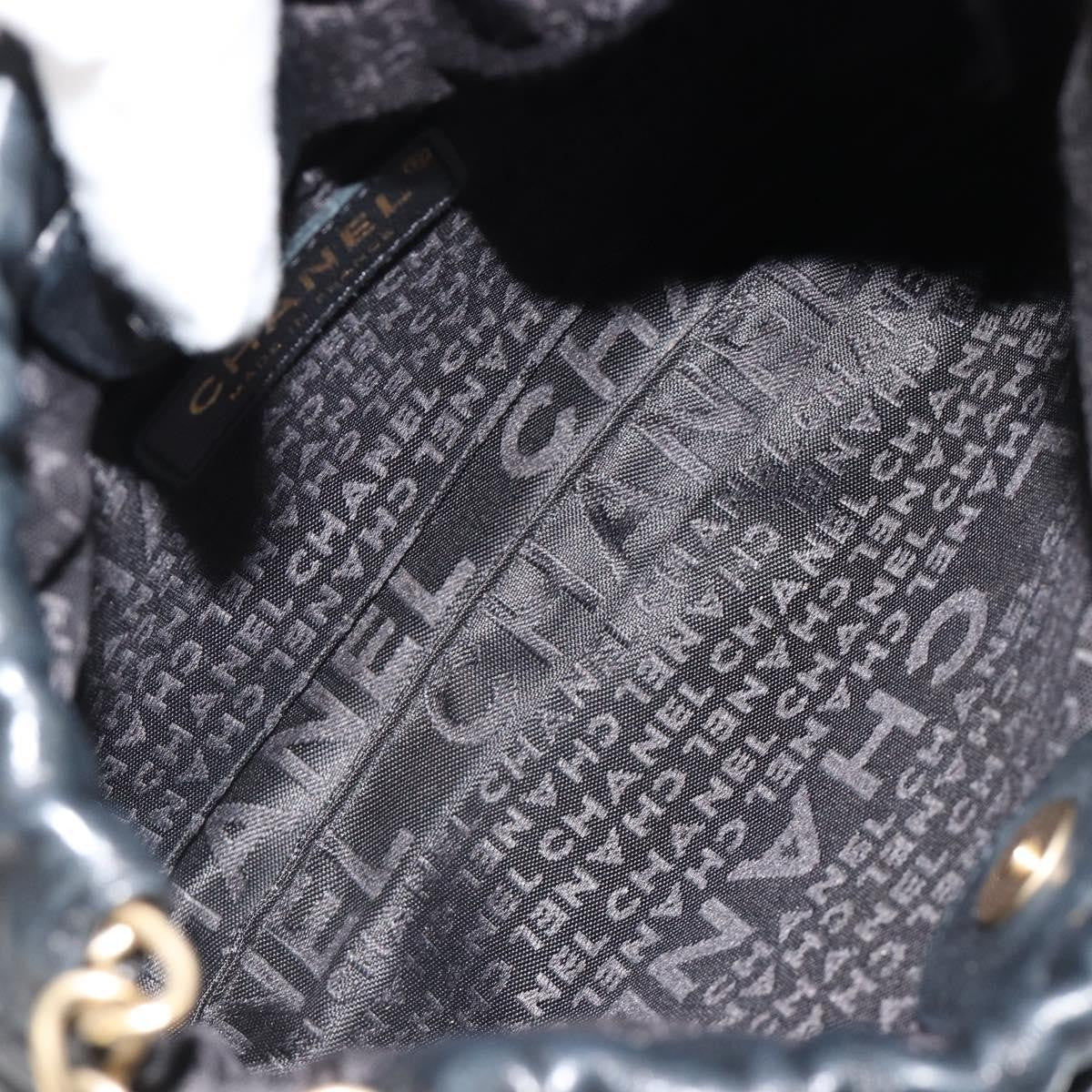 Chanel Chain Tote Leather, Black, Leather, Shoulder Bag