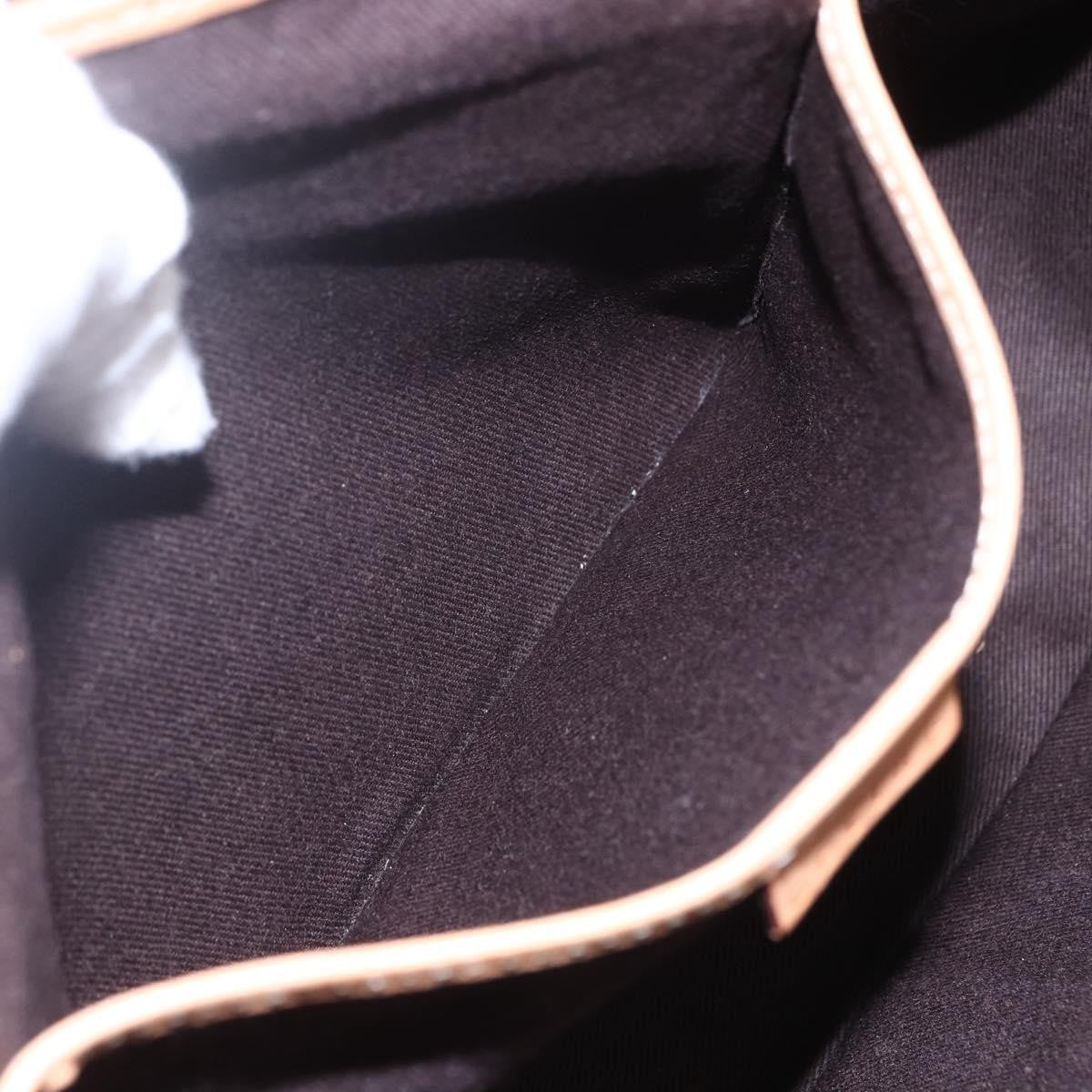 Celine Vintage Macadam Shoulder Bag Canvas and Leather, BROWN, CANVAS, Shoulder bag