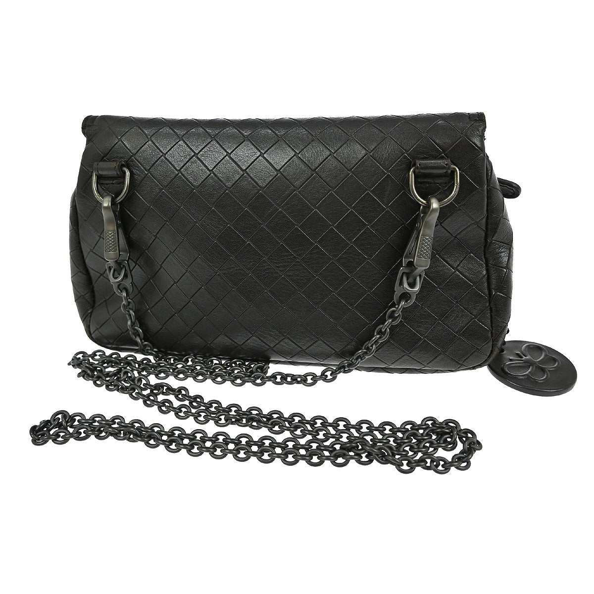 Bottega Veneta Intrecciato Shoulder bag Leather, BLACK, LEATHER, Shoulder bag