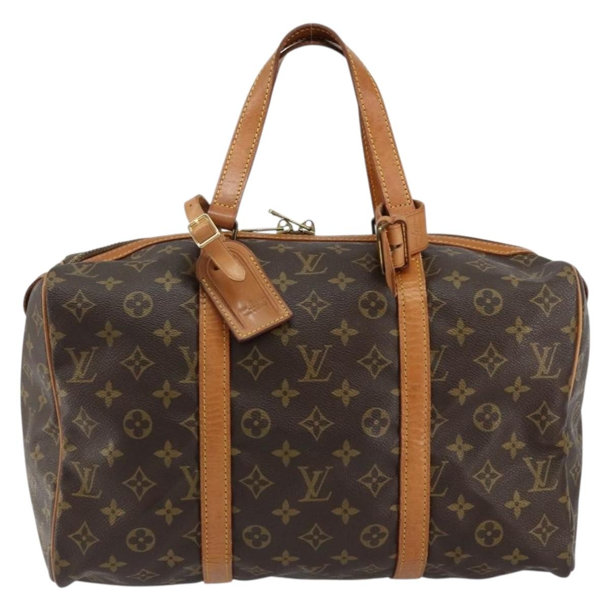Louis Vuitton Sac Souple Handbag Monogram Canvas, BROWN, CANVAS, Handbag
