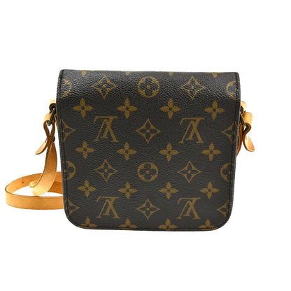 Louis Vuitton Cartouchiere Handbag Monogram Canvas, BROWN, LEATHER, Handbag