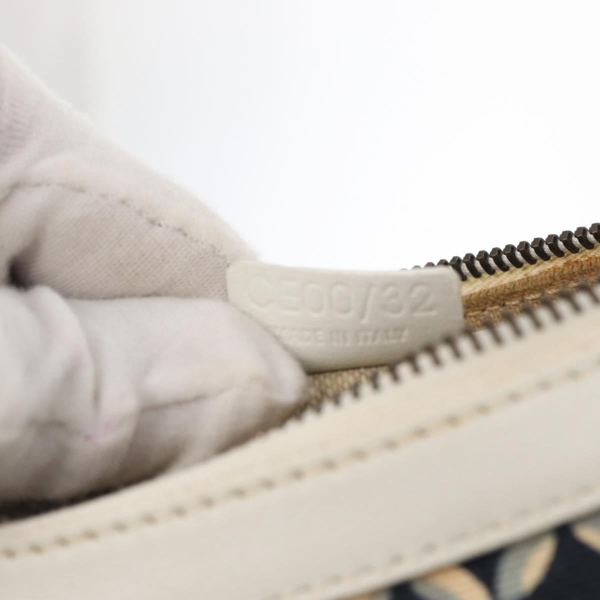 Celine Vintage Pochette Shoulder Bag Canvas, NAVY, CANVAS, Clutche & pouche