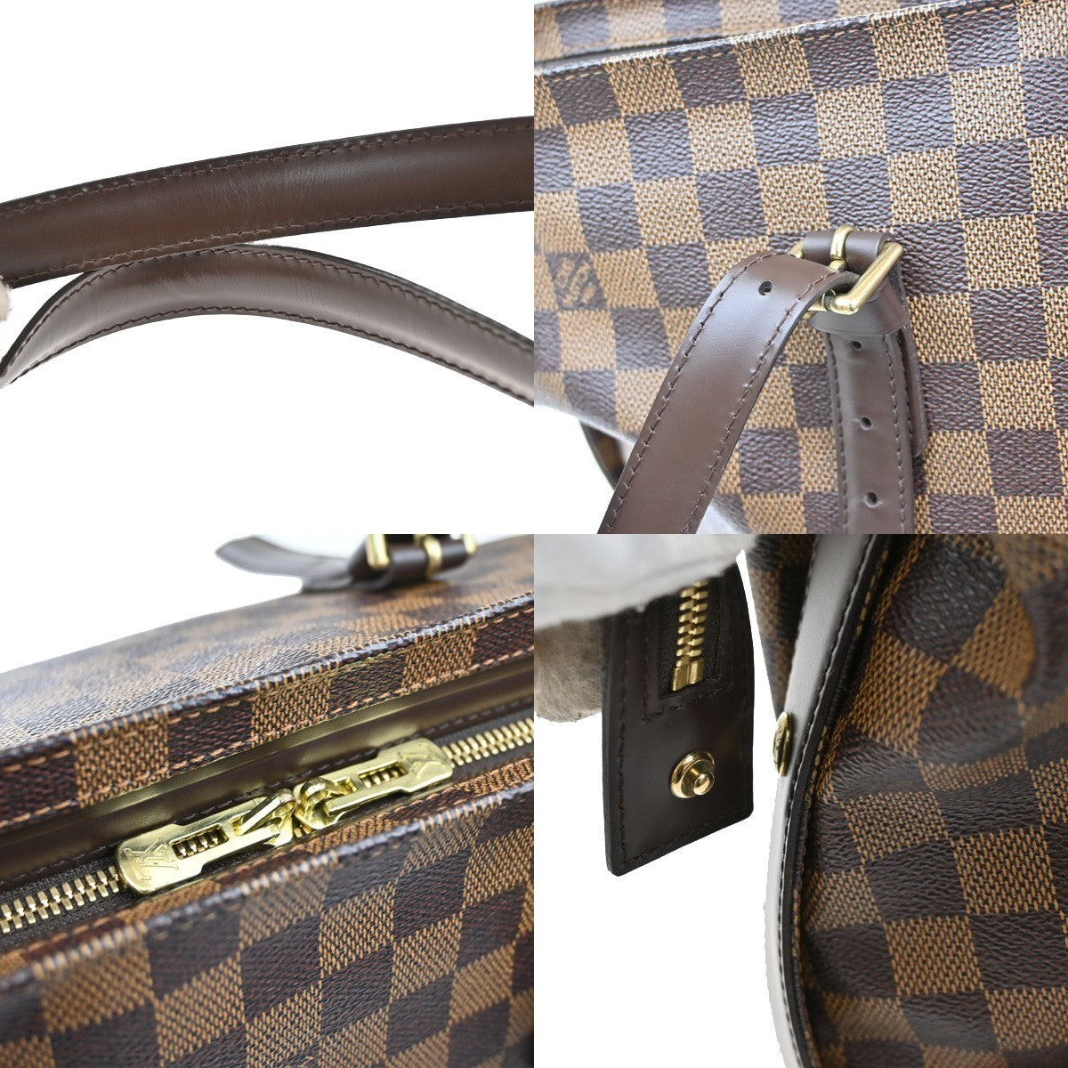 Louis Vuitton Chelsea Handbag Damier, BROWN, CANVAS, Tote bag