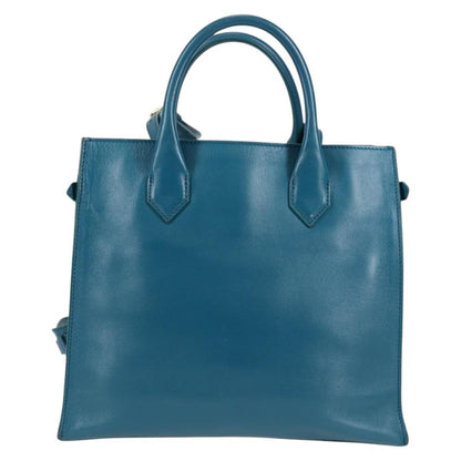 Balenciaga Padlock All Afternoon Tote Leather, BLUE, LEATHER, Handbag