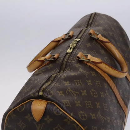 Louis Vuitton Keepall Bag Monogram Canvas, BROWN, CANVAS, Travel bag