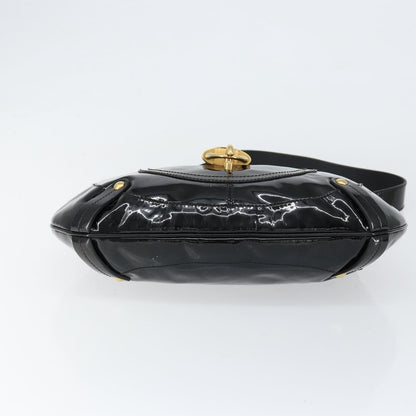 Salvatore Ferragamo Gancini Tote Patent leather, BLACK, PATENT_LEATHER, Tote bag