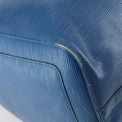 Louis Vuitton Keepall Bag Epi Leather, BLUE, LEATHER, Travel bag