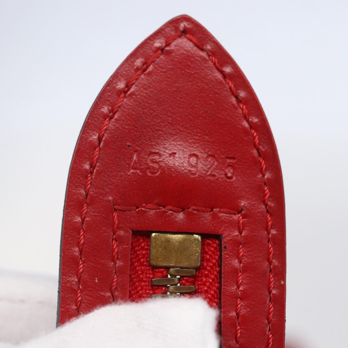 Louis Vuitton Saint Jacques Handbag Epi Leather, RED, LEATHER, Shoulder bag