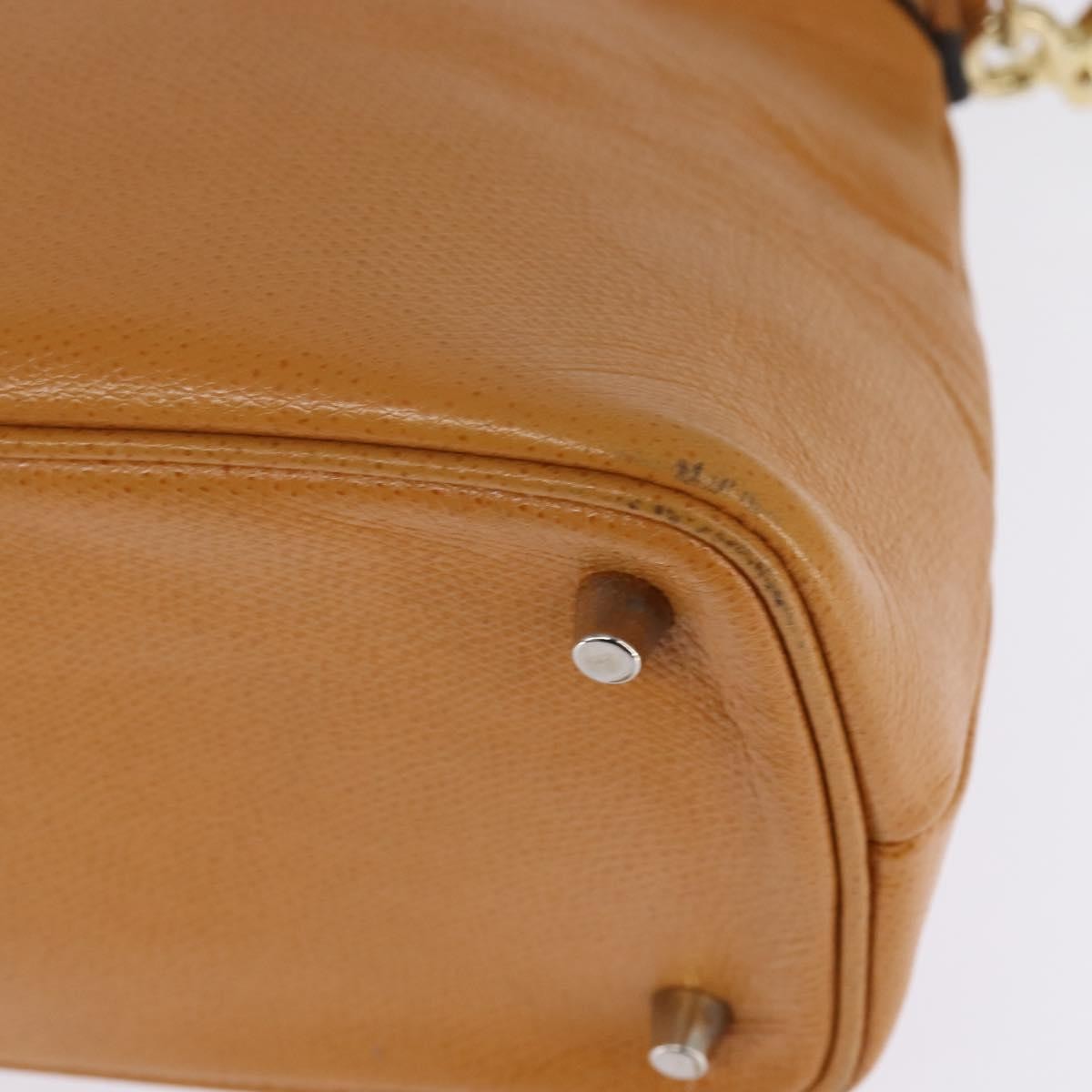 Versace Vintage Sun Zip Satchel Embossed Leather, BEIGE, LEATHER, Handbag