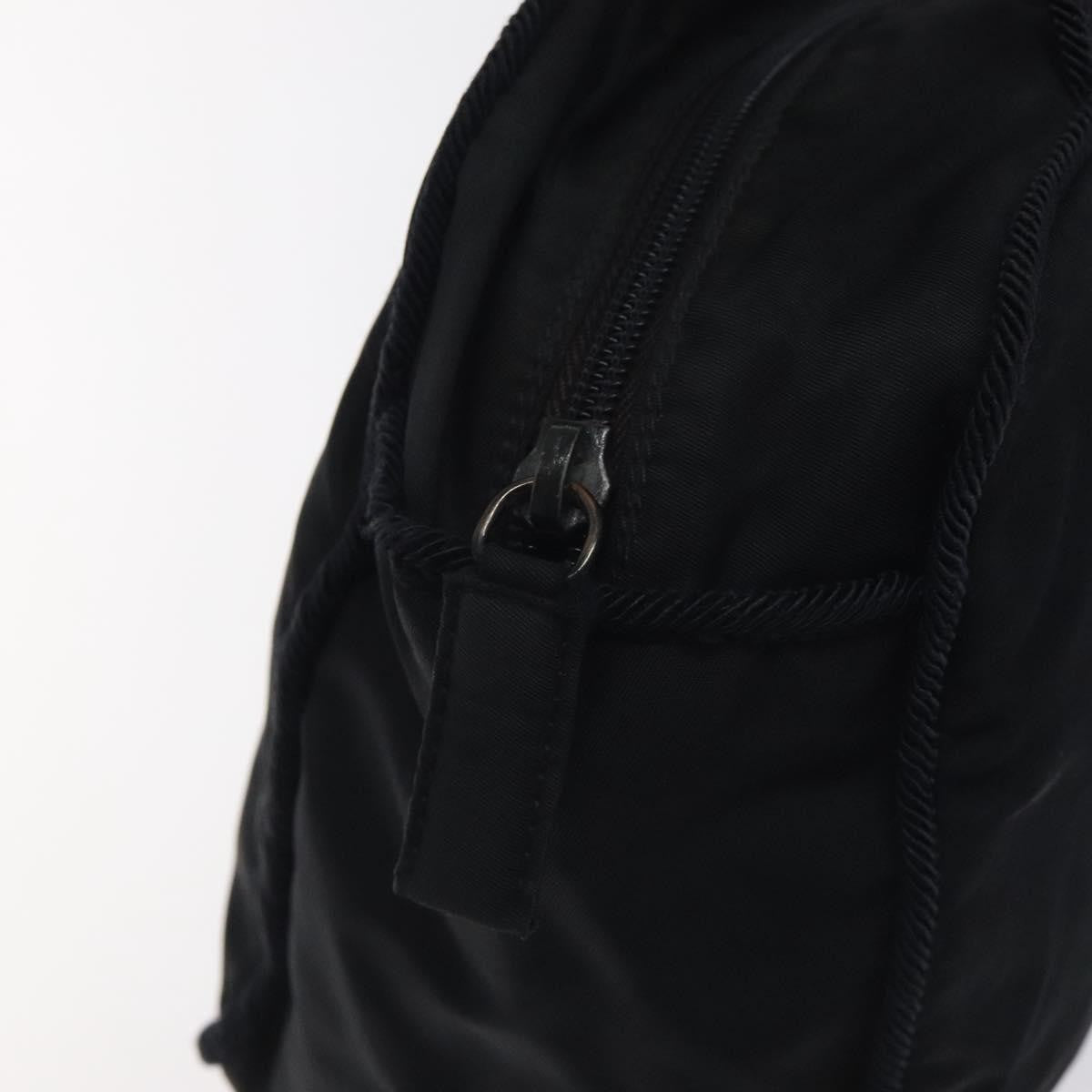 Prada Vintage Zip Handbag Tessuto, BLACK, NYLON, Handbag