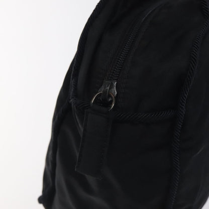 Prada Vintage Zip Handbag Tessuto, BLACK, NYLON, Handbag