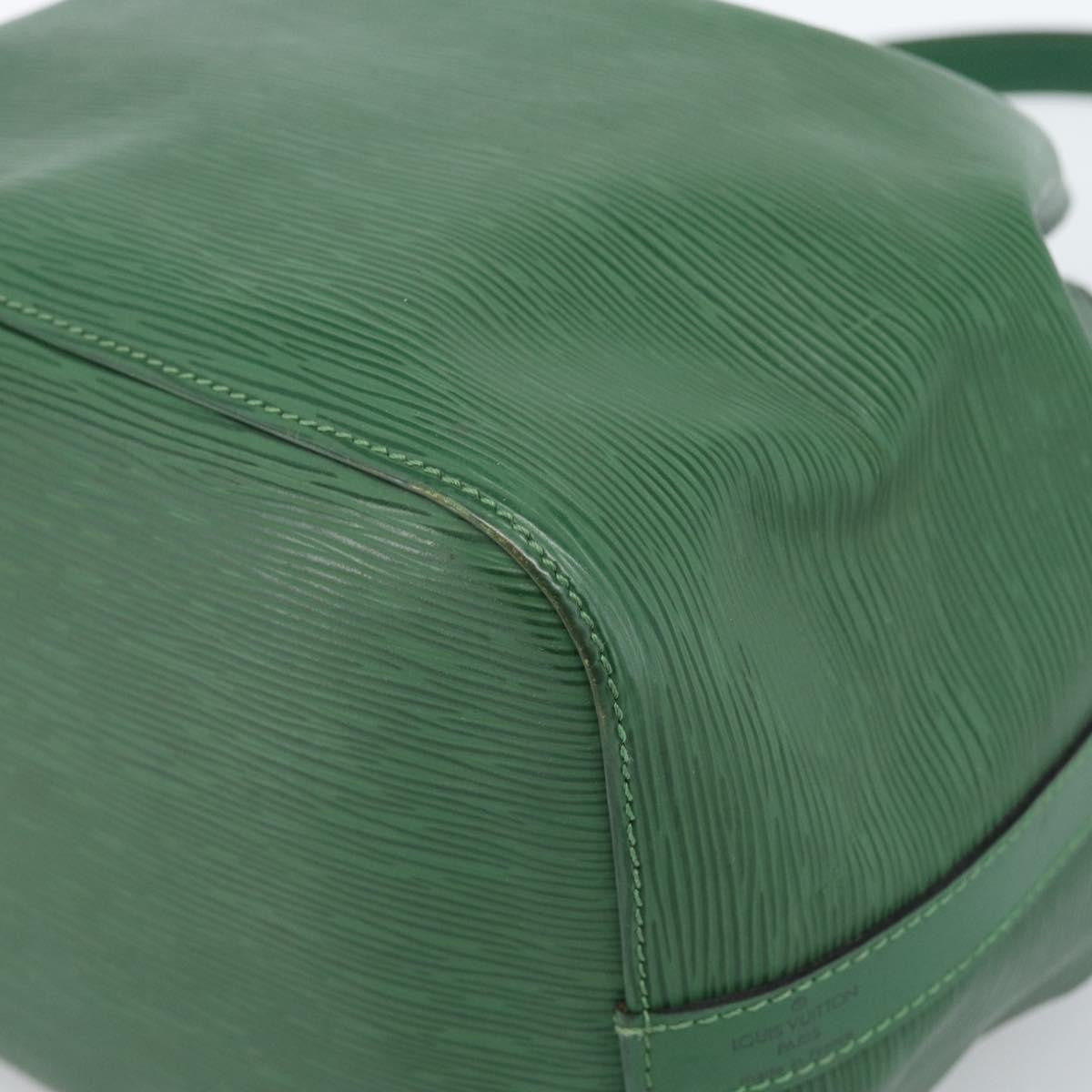 Louis Vuitton Petit Noe Handbag Epi Leather, Green, Leather, Shoulder Bag