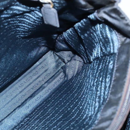 Prada Metal Handles Tote Tessuto, NAVY, NYLON, Tote bag