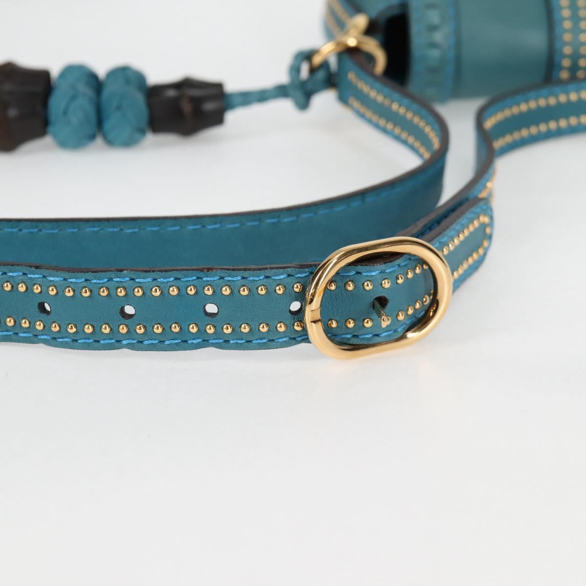 Gucci Snaffle Bit Crossbody Bag Leather, BLUE, LEATHER, Crossbody bag