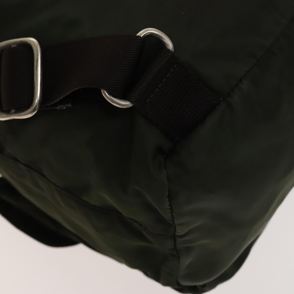 Prada Double Front Pocket Backpack Tessuto, KHAKI, NYLON, Backpack