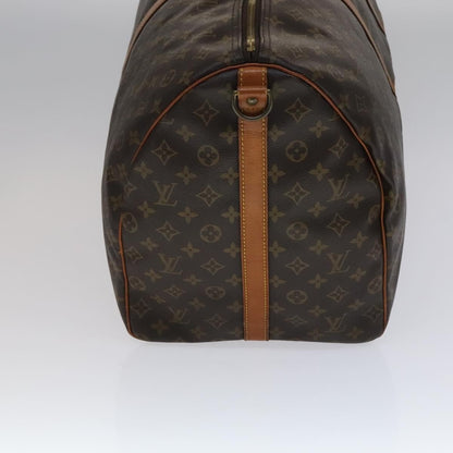 Louis Vuitton Keepall Bandouliere Bag Monogram Canvas, BROWN, CANVAS, Travel bag