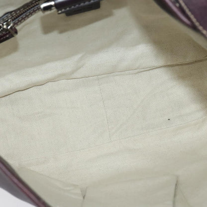 Gucci Charlotte Shoulder Bag Leather, BURGUNDY, LEATHER, Shoulder bag