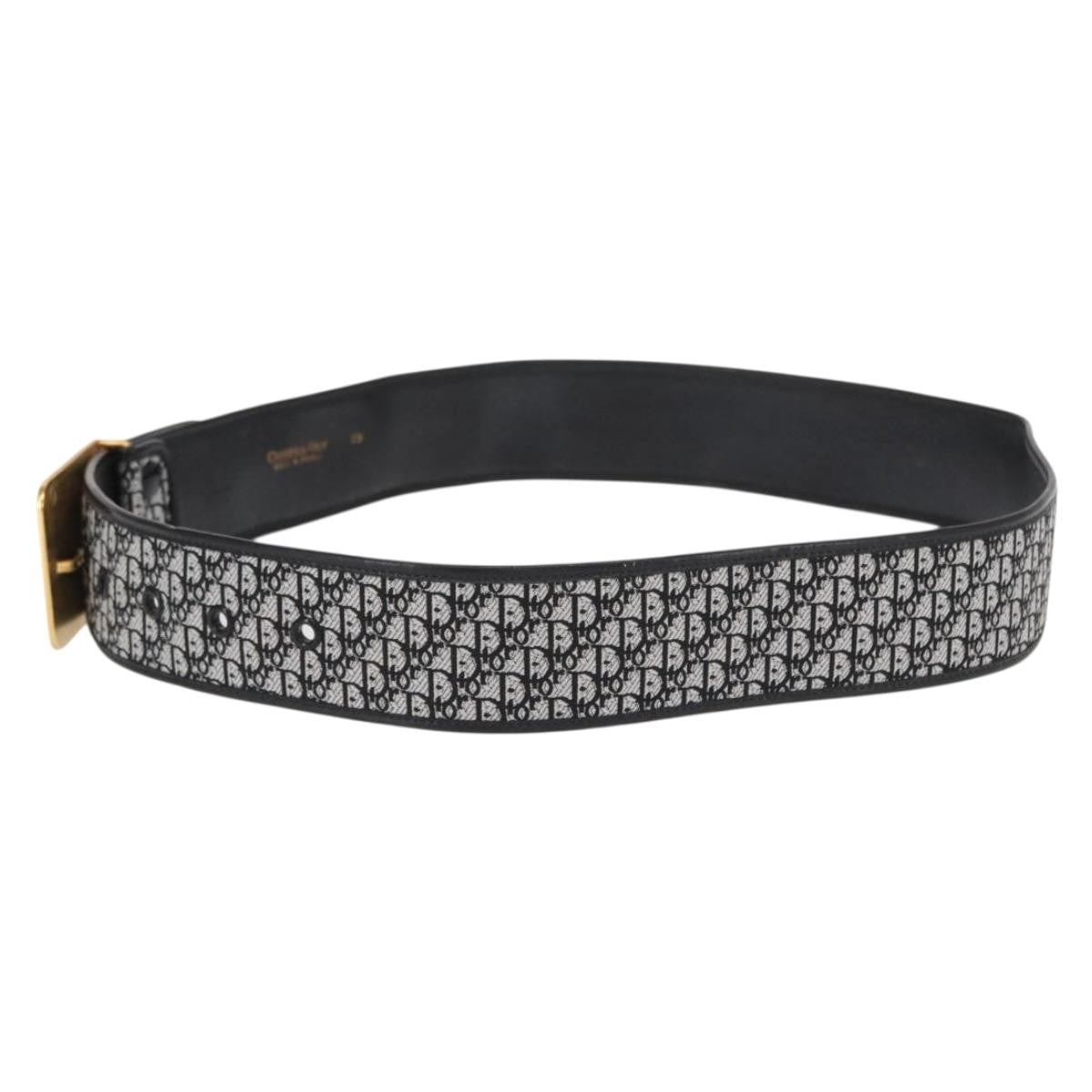 Christian Dior Vintage belt Canvas, BLACK, CANVAS, Belts