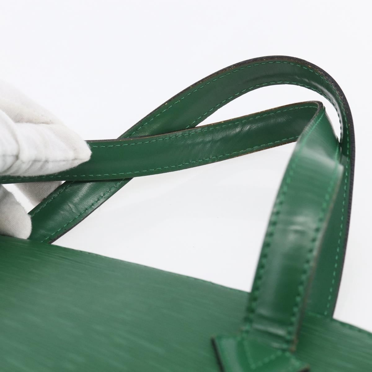 Louis Vuitton Saint Jacques Handbag Epi Leather, GREEN, LEATHER, Shoulder bag