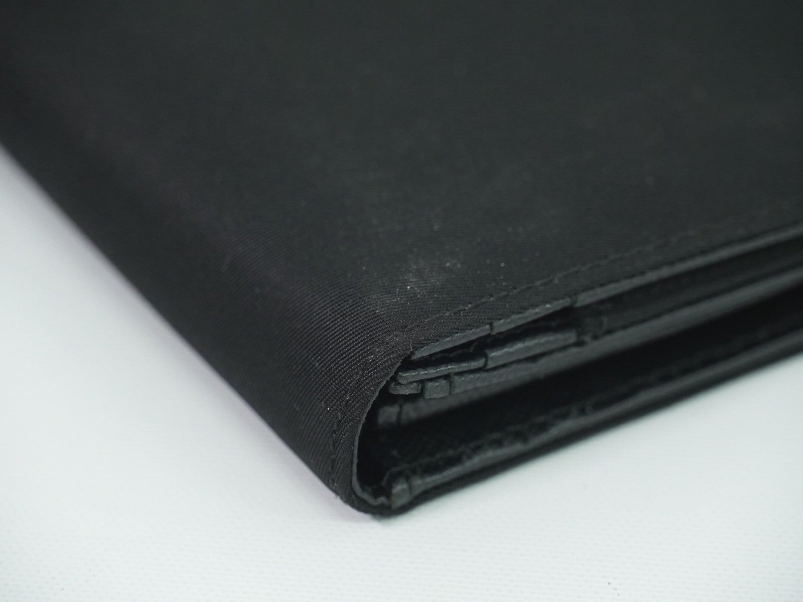 Prada Continental Wallet Tessuto, BLACK, NYLON, Wallets