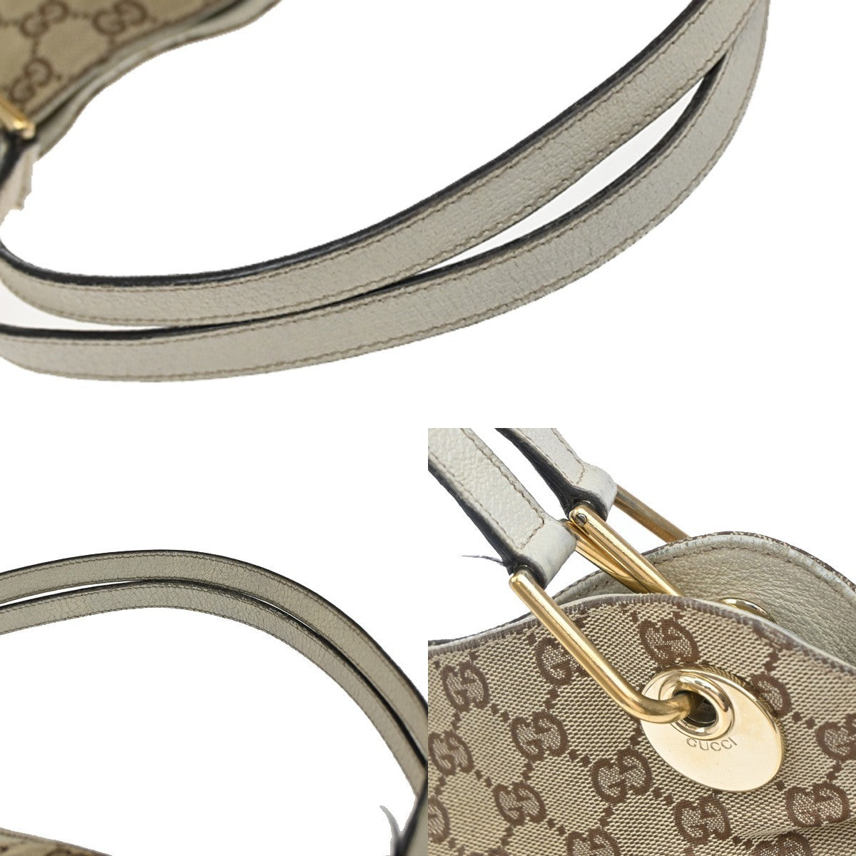 Gucci Eclipse Shoulder Bag GG Canvas, BROWN, CANVAS, Tote bag