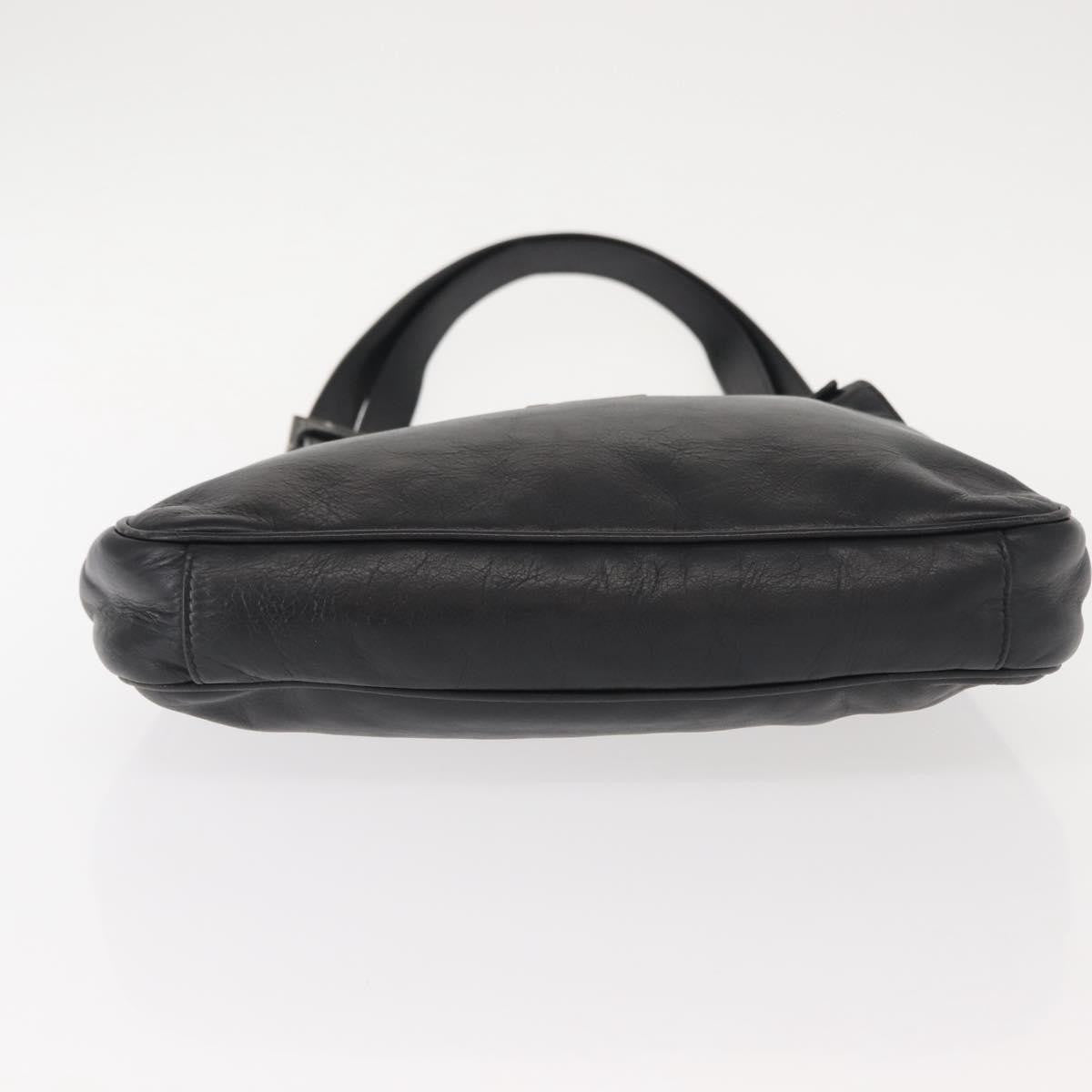 Fendi Vintage Shoulder Bag Leather, BLACK, LEATHER, Shoulder bag