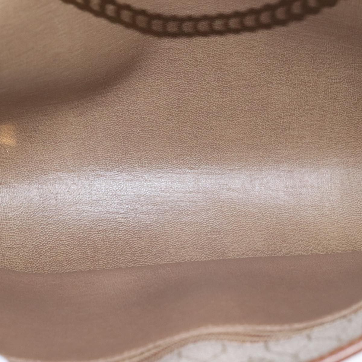 Christian Dior Vintage Honeycomb chain Canvas, BEIGE, CANVAS, Shoulder bag