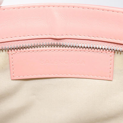 Balenciaga Navy Clutch Canvas with Leather, PINK, CANVAS, Clutche & pouche