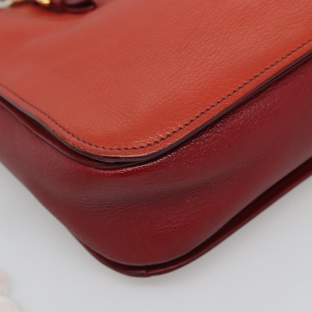 Miu Miu Madras Convertible Lock Tote Leather, RED, LEATHER, Handbag