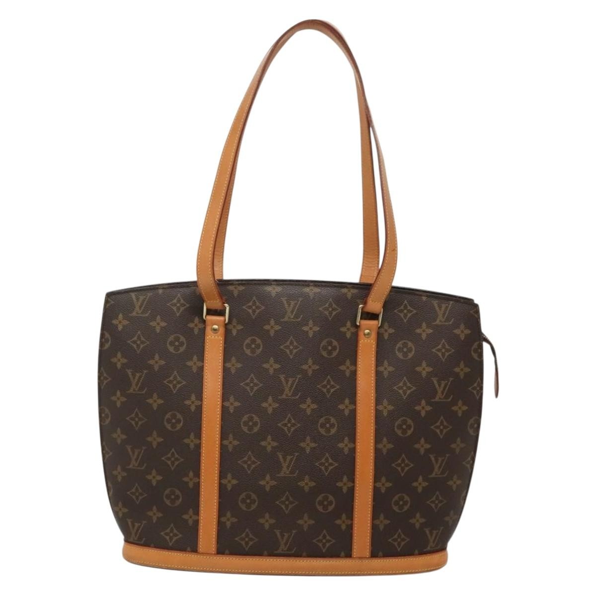 Louis Vuitton Babylone Handbag Monogram Canvas, BROWN, CANVAS, Tote bag