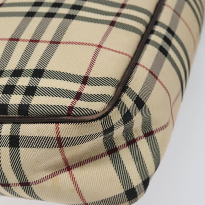 Burberry Nova check Shoulder bag Canvas, BEIGE, CANVAS, Shoulder bag