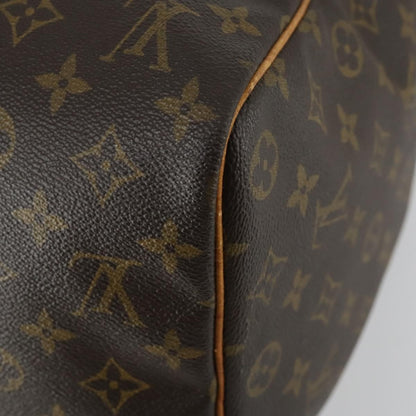 Louis Vuitton Keepall Bag Monogram Canvas, BROWN, CANVAS, Travel bag