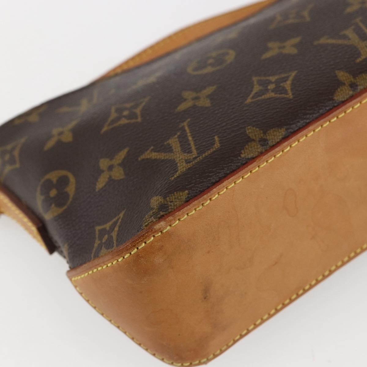 Louis Vuitton Trotteur Handbag Monogram Canvas, BROWN, CANVAS, Clutche & pouche