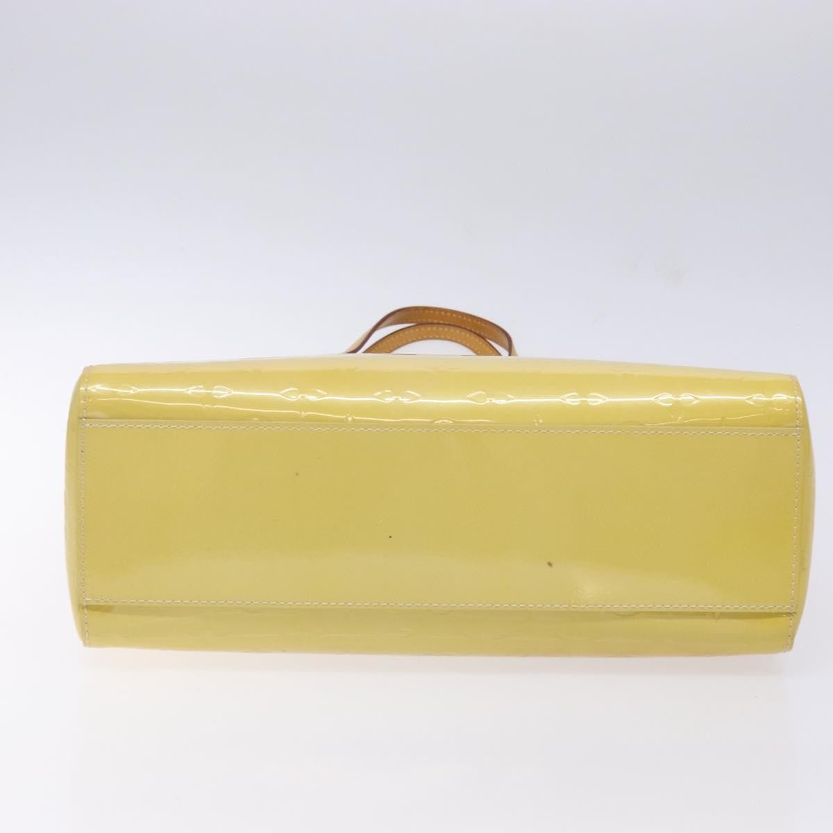 Louis Vuitton Catalina Handbag Monogram Vernis, YELLOW, PATENT_LEATHER, Tote bag