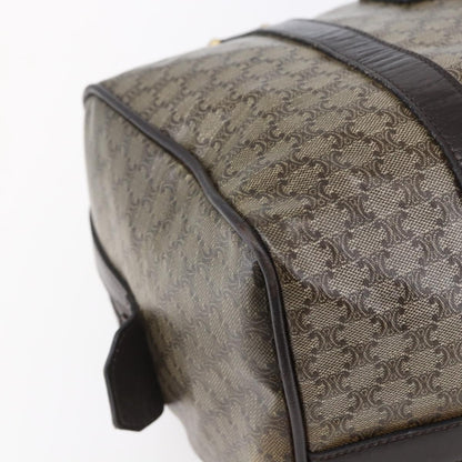 Celine Vintage Duffle Bag Macadam Coated Canvas, BEIGE, CANVAS, Handbag