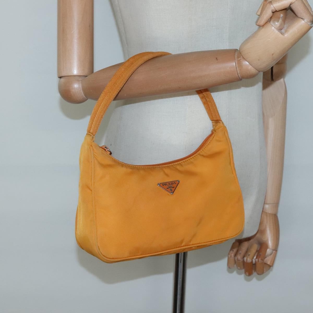 Prada Hobo Tessuto, ORANGE, NYLON, Handbag